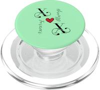 X & X Iniziali di coppia, Matrimonio, Anniversario, Mr & Mrs PopSockets PopGrip per MagSafe