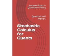 X Y Wang Stochastic Calculus for Quants (Tascabile)