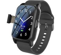 X&Z-XAOY Orologi Intelligenti Per Anziani Con Rilevamento Di Caduta, SOS, Videochiamata Orologio Di Allarme Di Rilevamento Di Allarme Di Caduta Personale Impermeabile(Black)