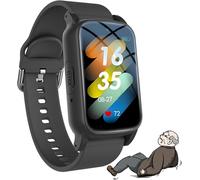 X&Z-XAOY Orologio Intelligente Con Rilevamento Delle Cadute Bracciale Intelligente Per Anziani Con Funzione Di Chiamata SOS Dispositivi Di Allarme Caduta(Black)