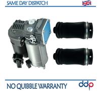 X1 Compressore Aria Pompa + x2 Air Spring Borse Set Posteriore Per Mercedes Gl,M