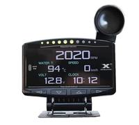X1 OBD2 Car Head Up Display Digitale Turbo Boost Manometro Temperatura Acqua Olio For Velocità Afr RPM Carburante EXT Contatore Intelligente(Meter and Alarm Light)