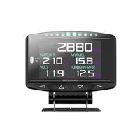 X1 OBD2 Meter Car Head Up Display Turbo Boost Temperatura Acqua/olio Pressione Orologio HUD Indicatore Velocità RPM Carburante Cons(Meter Only)