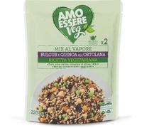 X10 Confezioni Mix al vapore di bulgur e quinoa all'ortolana 100% Vegetale 220g