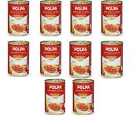 X10 Confezioni Polpa di pomodoro a pezzetti 400 g