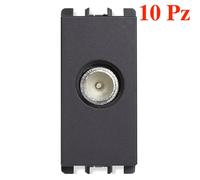 x10 Simon Urmet Nea 10401 Presa TV-SAT Diretta 5-2400 MHz Antracite (10 Modulo)