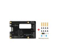 X1004 for Raspberry Pi 5 PCIe to M.2 NVMe Dual SSD Adapter Board HAT Pi5 Double 2280 (Support BOOT From NVME SSD)