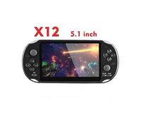 (X12-Black1091)X12 1000+ Videogiochi Console portatile per PSP Retro Dual Rocker Joystick 5,1 pollici