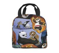 x1371 Kung Fu Panda Borsa termica per il pranzo, contenitore per il pranzo riutilizzabile e impermeabile