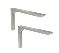 X1NGFU Staffe per Mensole,Staffe per Mensole Industriale,Reggimensole Galleggianti Industriali a in Acciaio Inossidabile da Muro,Angolo Retto di 90 °,per Carichi 100kg,Triangolo(25cm/9.8in)
