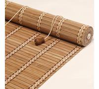 X1NGFU Tende a Rullo in bambù Naturale,Tende Avvolgibili Bamboo,Cortina di bambù Oscuranti,Parasole Privacy per Interni/Esterni,Personalizzate,Larghezza x Altezza (50cm x 80cm)
