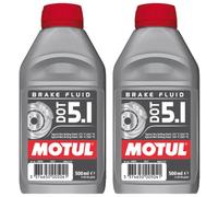 MOTUL OLIO FRENI DOT 5.1 RACING 100% SINTETICO 2 X 500 ml MOTO AUTO PISTA