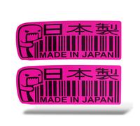 x2 Adesivi DOMO JAPAN Sticker PVC Auto Moto Tuning Casco Lunotto JDM DUB Drift