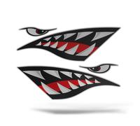 x2 Adesivi SQUALO Sticker Barca Nave Motoscafo Camper 4x4 Surf Marina Auto Moto
