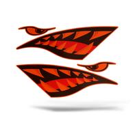 x2 Adesivi SQUALO Sticker Barca Nave Motoscafo Camper 4x4 Surf Marina Auto Moto