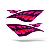 x2 Adesivi SQUALO Sticker Barca Nave Motoscafo Camper 4x4 Surf Marina Auto Moto