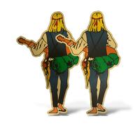 x2 Adesivi VAGABONDO Sticker Auto Moto Camper Casco Laptop Hippie Flower Power