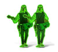 x2 Adesivi VAGABONDO Sticker Auto Moto Camper Casco Laptop Hippie Flower Power