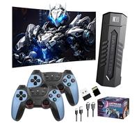 X2 Blue Game stick - 64/128GB memoria con 30.000 +/ 40.000 + giochi, due controller Wireless 2,4 GHZ, e 1280 * 720 4K Full HD Output, 4000mAh Battery, Games System (128g)