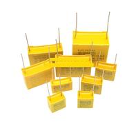 X2 capacitor 275VAC 275V Pitch 7.5MM 10MM 15MM 22.5MM 27.5MM 0.01UF ~ 2.2UF Polypropylene film capacitor 10NF 100NF 1UF AUOQKQUT(2.2UF 22.5MM 100PCS)