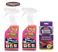 x2 Cera Liquida per Auto Pulizia Veloce MAFRA LAST TOUCH + Panno Applicazione
