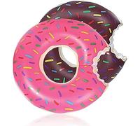 X2 Ciambella da Piscina o Galleggiante a Forma di Donut 90cm. Design Gonfiabile e Resistente, Offre Divertimento per Adulti al Mare o in Piscina. Goditi l’Estate con Questo Grande Galleggiante.