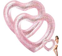 X2 Ciambella Gonfiabile Mare O Piscina 120 Cm A Forma Di Cuore. Ciambella Gonfiabile Per Adulti In Spiaggia O In Piscina. Goditi L’Estate Con Questo Grande Galleggiante A Forma Di Cuore.