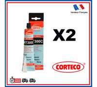(Lotto 2) Tubi Colla Joint Silicone Nero Carter Olio CORTECO HT300C 80 ML
