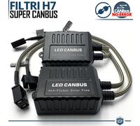 X2 Filtri RESISTENZE CANbus H7 per Lampade Kit Led SPEGNI SPIA ERRORE Decoder