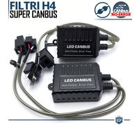 X2 Filtri RESISTENZE Super CANbus H4 per Lampade Kit Led SPEGNI SPIA ERRORE