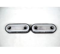 x2 Luci di segnalazione al neon ovali bianche LED 12V-24V per camion...