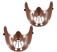 X2 Maschera Hannibal Lecter Per Il Costume Di Hannibal Lecter. Maschere Spaventose E Maschere Per Il Viso Per Halloween. Accessori E Accessori Per Costumi Di Halloween. Maschera Di Halloween