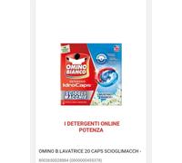 X2 OMINO BIANCO DETERSIVO LAVATRICE IN CAPS SCIOGLI MACCHIE EFFICACE A BASSE