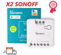 X2 SONOFF MINI-D INTERRUTTORE RELE' WIFI CONTATTO PULITO COMPATIBILE MATTER