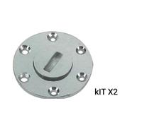 X2 TAPPO DI SCARICO IN OTTONE CROMATO 20X55mm PER IMBARCAZIONI