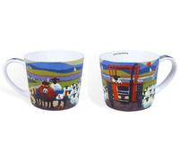 x2 Tazze Form Ewe La One Bone China Thomas Joseph Trattore Caffè Tè Pecora Re...