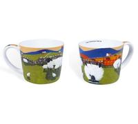 x2 Time To Put Ewer Feet Up Bone China tazza Thomas Joseph caffè tè pecora...