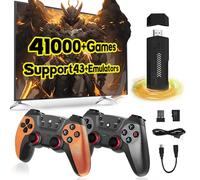 X2 Ultra Console per videogiochi retrò, oltre 41000 giochi retrò integrati,oltre 33 emulatori, videogioco con doppio controller wireless 2.4G,uscita HD 4K, plug and play,console di gioco retrò (128G)