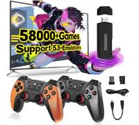 X2 Ultra Retro Game Stick 4K HD 256G Console da gioco retrò,58000+ giochi,53+ emulatori,Console Portatile con 2 controller wireless,Plug and Play TV Console videogiochi,Regalo per adulti e bambini