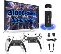 X2ULTRA Console per videogiochi retrò, oltre 31000 giochi retrò integrati,oltre 33 emulatori, videogioco con doppio controller wireless 2.4G,uscita HD 4K, plug and play,console di gioco retrò (64G)