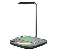 X3 15W 3 in 1 caricatore senza fili, lampada da tavolo (verde)