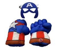 X3 COPPIE GUANTI BOXE PUGNI BAMBINI HERO MARVEL Captain America Spider Man Hulk