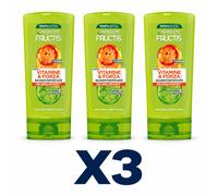 X3 Garnier Fructis Balsamo Vitamine & Forza 200ml Capelli Multipack