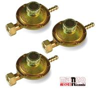 X3 REGOLATORE GAS GPL TARATURA REGOLABILE 20-60 MBAR 1 KG/H GPL PROPANO BOMBOLA