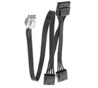 (X3 straight head) 6Pin to 4Pin Molex 4Pin D Type X3 X4 GPU PCIe Power Cable For LEADEX G650 Power Supplyy Multicolor