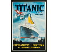 x3 Titanic A3 Poster Print The World's Largest Liner Repro White Star Line