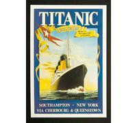 x3 Titanic A3 Poster Print The World's Largest Liner Sunrise White Star Line