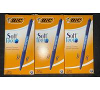 X36 Bic Soft Feel Clic penna a sfera a scatto punta media da 1 mm blu 3 Pack