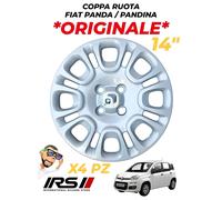 X4 COPPA RUOTA FIAT PANDA PANDINA 14" COPRICERCHIO BORCHIE ORIGINALI FIAT