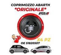 X4 COPRIMOZZO ABARTH ORIGINALE FIAT 500 PUNTO EVO 51820507